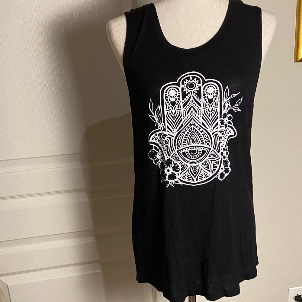Black Yoga Top Size Med